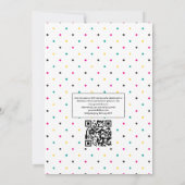 Invitation Aquarelle Florale mexicaine Fiesta QR Code Mariage (Dos)