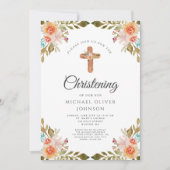 Invitation Aquarelle florale moderne (Devant)