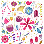 Invitation Aquarelle florale moderne Enregistrer la date Invi