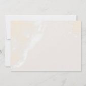 Invitation Aquarelle florale moderne Fête des mariées horizon (Dos)