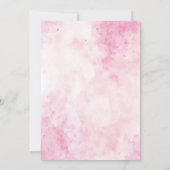 Invitation Aquarelle Florale or lune rose Aqeeqa islamique ro (Dos)