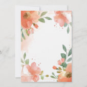 Invitation Aquarelle florale Pastel Blank (Devant)
