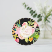 Invitation Aquarelle florale PixDezines/Peonies/Bat mitzvah (Debout devant)