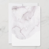 Invitation Aquarelle florale poussiéreuse Sweet 16. Fleurs pâ (Dos)