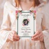 Invitation Aquarelle florale rose