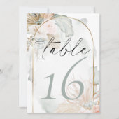 Invitation Aquarelle florale Rose de corail rustique (Devant)