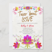 Invitation Aquarelle florale Taco sur l'amour COUPLES DOUCHE (Devant)
