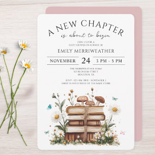 Invitation Aquarelle Florale Un nouveau Baby shower de chapit
