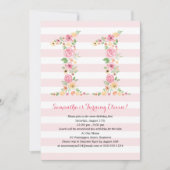 Invitation Aquarelle Florales ELEVEN 11e anniversaire (Devant)