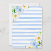 Invitation Aquarelle Forget-Me-Nots & Daisies 21e anniversair (Dos)