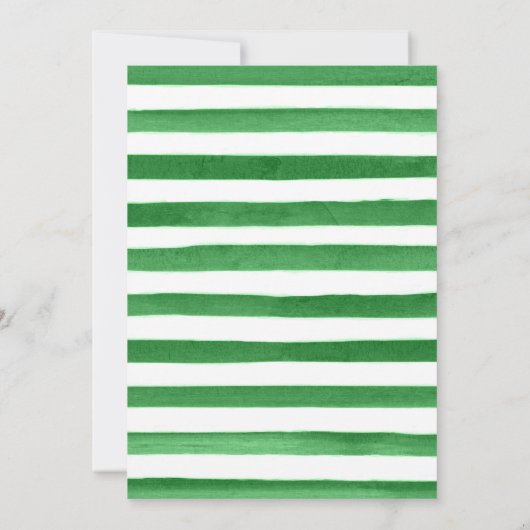 Invitation Aquarelle Four Leaf Clovers St Patrick's Day (Dos)