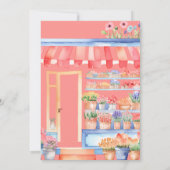 Invitation Aquarelle Fraîche Hors Fête des mariées Florale (Dos)