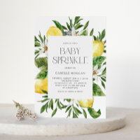Aquarelle Frame de citron Parfum botanique de bébé