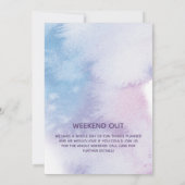 Invitation Aquarelle French Macaron fête d'anniversaire (Dos)