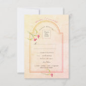 Invitation Aquarelle Frénésie Couche de soleil RSVP (Devant)