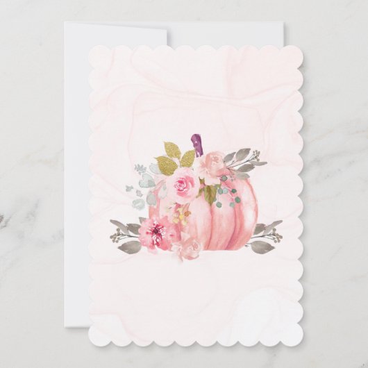 Invitation aquarelle Friendsgiving Citrouille Pivo (Dos)