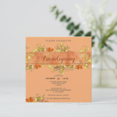 Invitation Aquarelle Friendsgiving Rustic Fall Leeds (Debout devant)