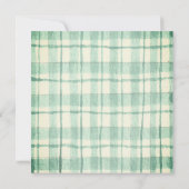 Invitation Aquarelle Fruits Berry Plaid Baby shower doux (Dos)