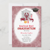 Invitation Aquarelle Fruits de mer Résidus (Devant)