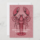 Invitation Aquarelle Fruits de mer Résidus (Dos)