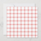Invitation Aquarelle Fruits Plaid Berry Rouge Sweet (Dos)