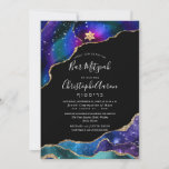 Invitation Aquarelle Galaxy Agate Bar Mitzvah / Bat mitzvah<br><div class="desc">PixDezines Galaxy Agate Bar Mitzvah ou Bat mitzvah accentué avec des veines faux or. do-it-yourself calligraphie élégante Bar Mitzvah. . Voir filtres pour modifier le ton. Notre design dynamique vous permet de modifier tous les éléments. Copyright © 2021 PixDezines™. Tous droits réservés.</div>