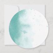 Invitation Aquarelle Géométrique Blush Rose Mariage Floral En (Dos)