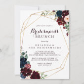 Invitation Aquarelle géométrique Bridesservatrices Brunch Dou (Devant)