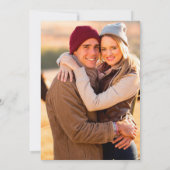 Invitation Aquarelle géométrique rousse Rustique Photo floral (Dos)