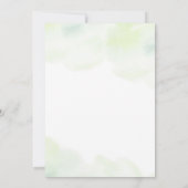 Invitation Aquarelle Gold Confetti Baby Sprinkle (Dos)