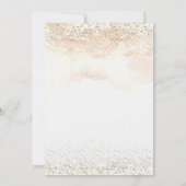 Invitation Aquarelle Gold Frame Sunflowers Sweet 16 (Dos)