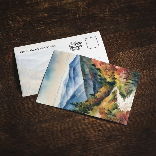 Invitation Aquarelle Great Smoky Mountains