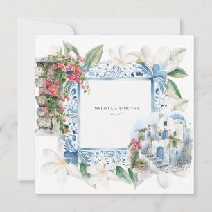 Invitation Aquarelle Grèce Napkins mariage