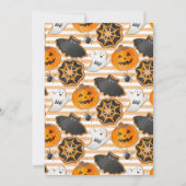 Invitation Aquarelle Halloween Cookie Décoration Party (Dos)