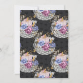 Invitation Aquarelle Halloween Floral Citrouilles 1er anniver (Dos)