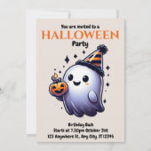 Invitation Aquarelle Halloween mûre (Devant)