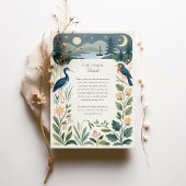 Invitation Aquarelle Helsinki Mariage des oiseaux forestiers 