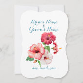 Invitation Aquarelle Hibiscus Tropical Floral RSVP (Devant)