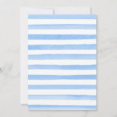 Invitation Aquarelle Hiver Baby shower des animaux de l'Arcti (Dos)