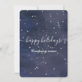 Invitation Aquarelle hiver scène fête de fête compagnie (Dos)