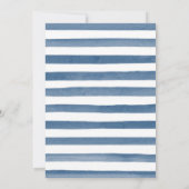 Invitation Aquarelle Hiver Snowy Scene Déjeuner de Noël (Dos)