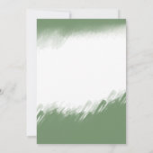 Invitation Aquarelle hiver verdure Fête de vacances (Dos)