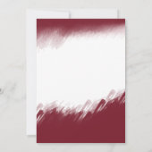 Invitation Aquarelle hiver verdure Fête de vacances (Dos)