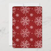 Invitation Aquarelle Holly Berry Végétation Noël (Dos)