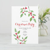 Invitation Aquarelle Holly Springs (Debout devant)