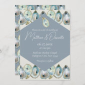 Invitation Aquarelle Huitre (Devant / Derrière)