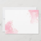 Invitation Aquarelle hydrangée premier anniversaire (Dos)