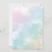 Invitation Aquarelle il est garçon Bleu Boho Nursery Baby Sho (Dos)