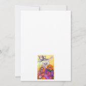 Invitation Aquarelle Illustration Imaginaire Guerrier manège  (Dos)