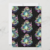 Invitation Aquarelle Imaginaire Fée Fontaine 21e anniversaire (Dos)